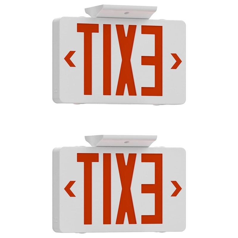 Emergency Exit Sign - 【A10R】Segnale di uscita rosso con luce