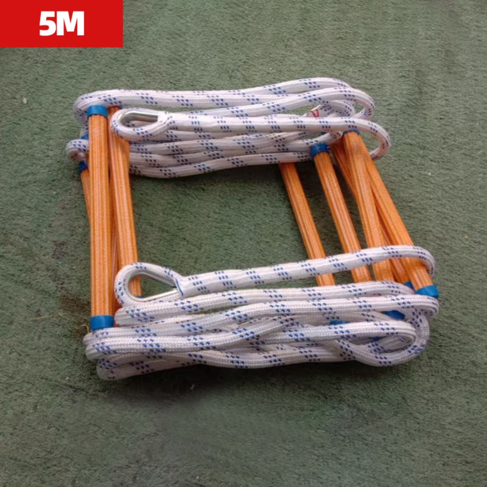 Fire Escape Ladder - Scala a Corda Isolata Antiscivolo per