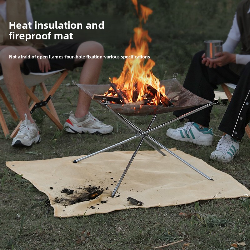Fire Blanket Kitchen - Tappetino Ignifugo per Campeggio all'Aperto, Barbecue