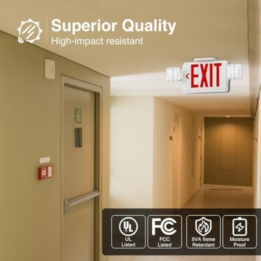 Segnale di uscita a LED con lu - Emergency Exit Sign recensione e prezzo