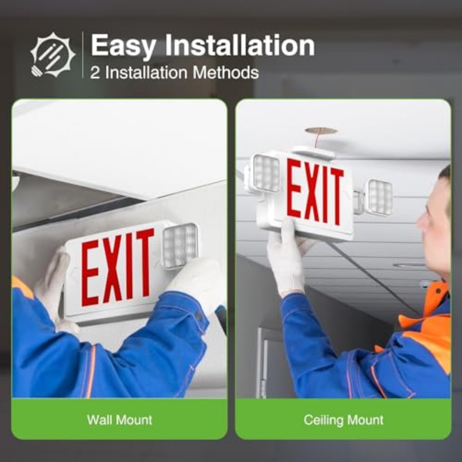 Segnale di uscita a LED con lu - Emergency Exit Sign recensione e prezzo