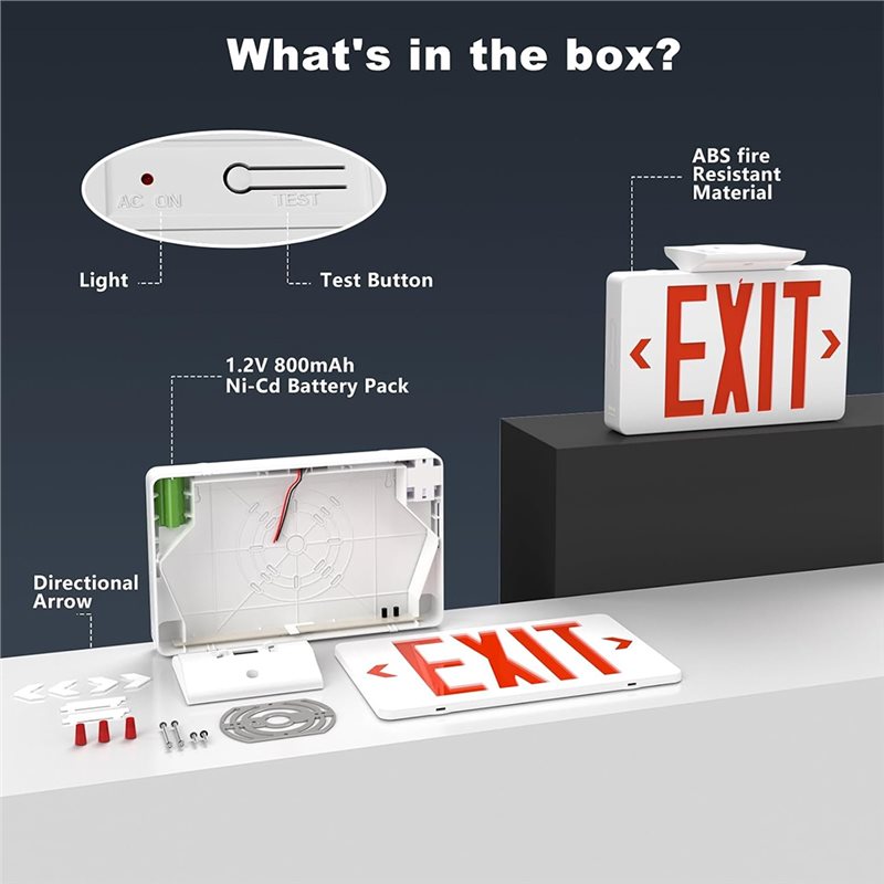 【A10R】Segnale di uscita rosso  - Emergency Exit Sign recensione e prezzo