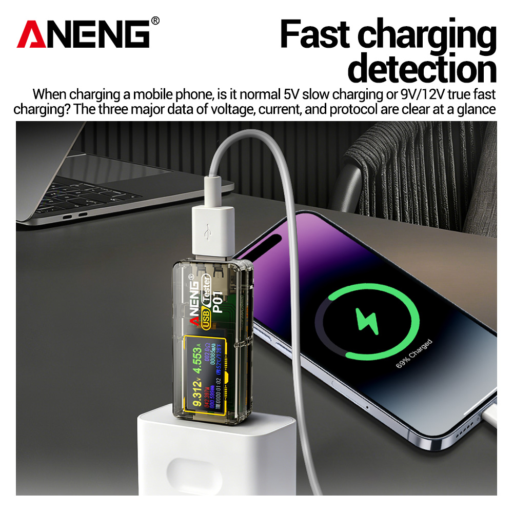 Tester USB ANENG P01, Voltmetr - Co Detector Plug recensione e prezzo