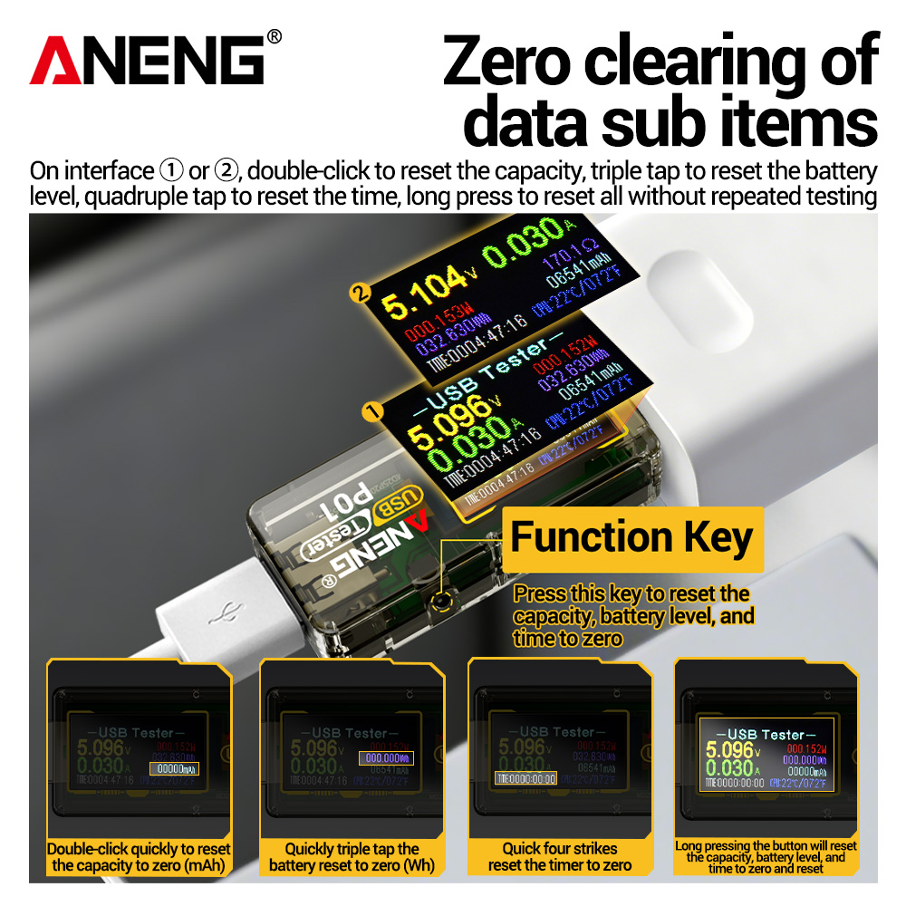 Tester USB ANENG P01, Voltmetr - Co Detector Plug recensione e prezzo
